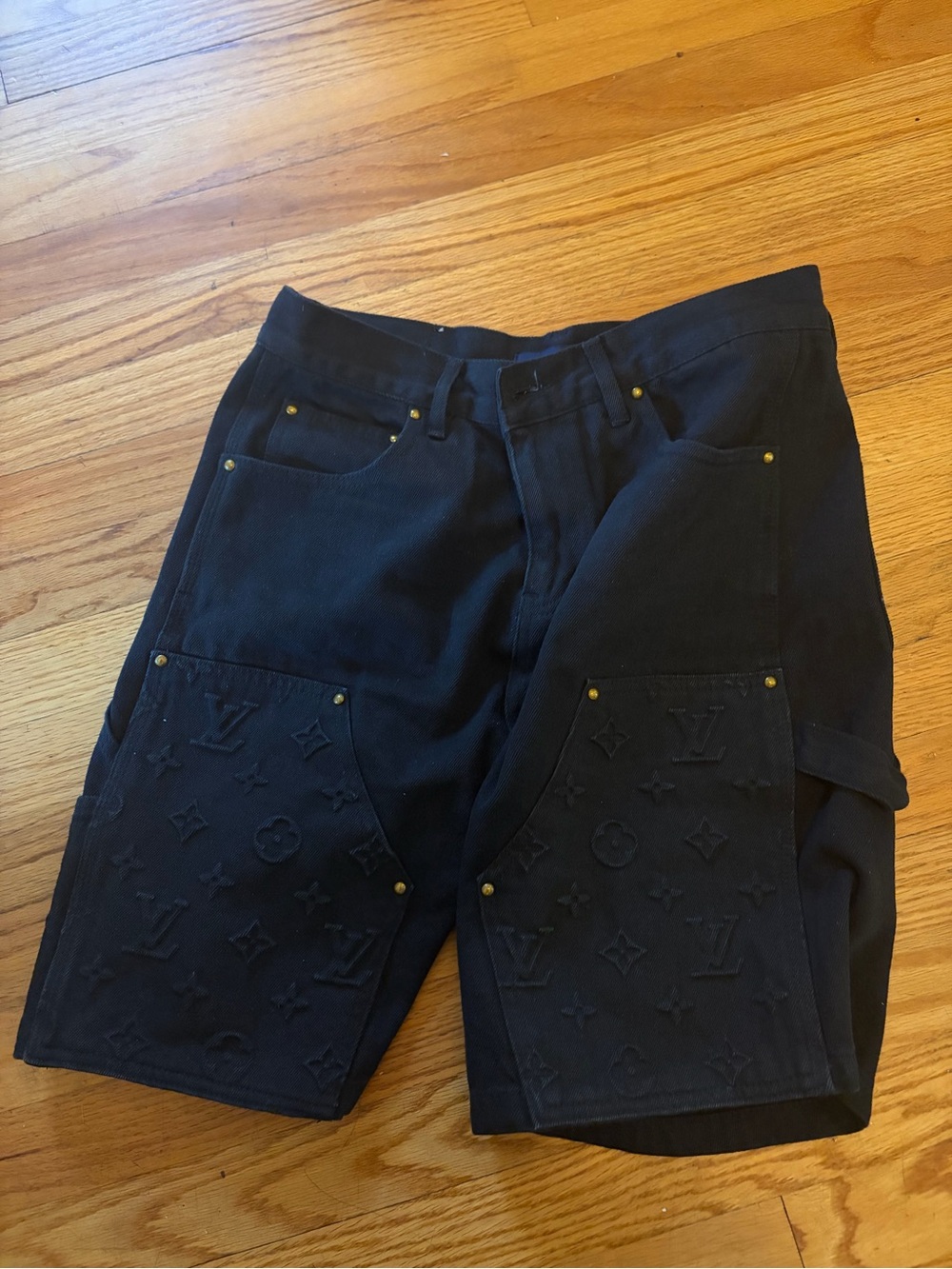 Black Louis Vuitton Jorts